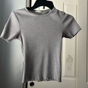 Grey cotton on extra small scoop neck t-shirt